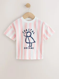 Next T-Shirts 4 Pack (3mths-7yrs) Blue/Pink