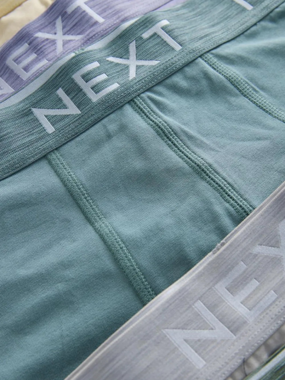 New Next Blue/Purple/Red 10 pack Cotton Rich Blend Hipsters Boxers