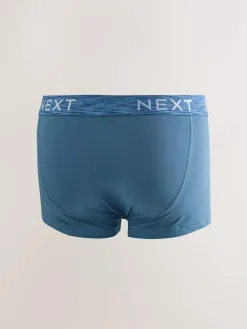 New Next Blue/Purple/Red 10 pack Cotton Rich Blend Hipsters Boxers
