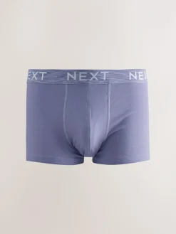 New Next Blue/Purple/Red 10 pack Cotton Rich Blend Hipsters Boxers