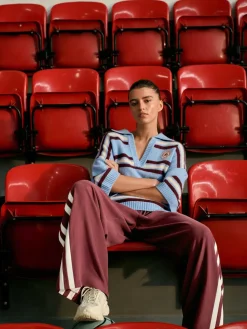 Next Open Collar Polo Half Sleeve Jumper With Wool^Women Knitwear|Knitwear