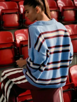 Next Open Collar Polo Half Sleeve Jumper With Wool^Women Knitwear|Knitwear