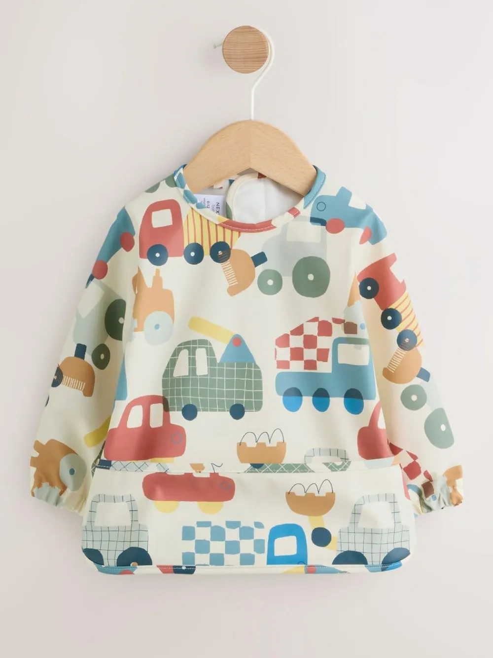 Sale Next Blue/Red Transport Weaning And Feeding Sleeved Bib