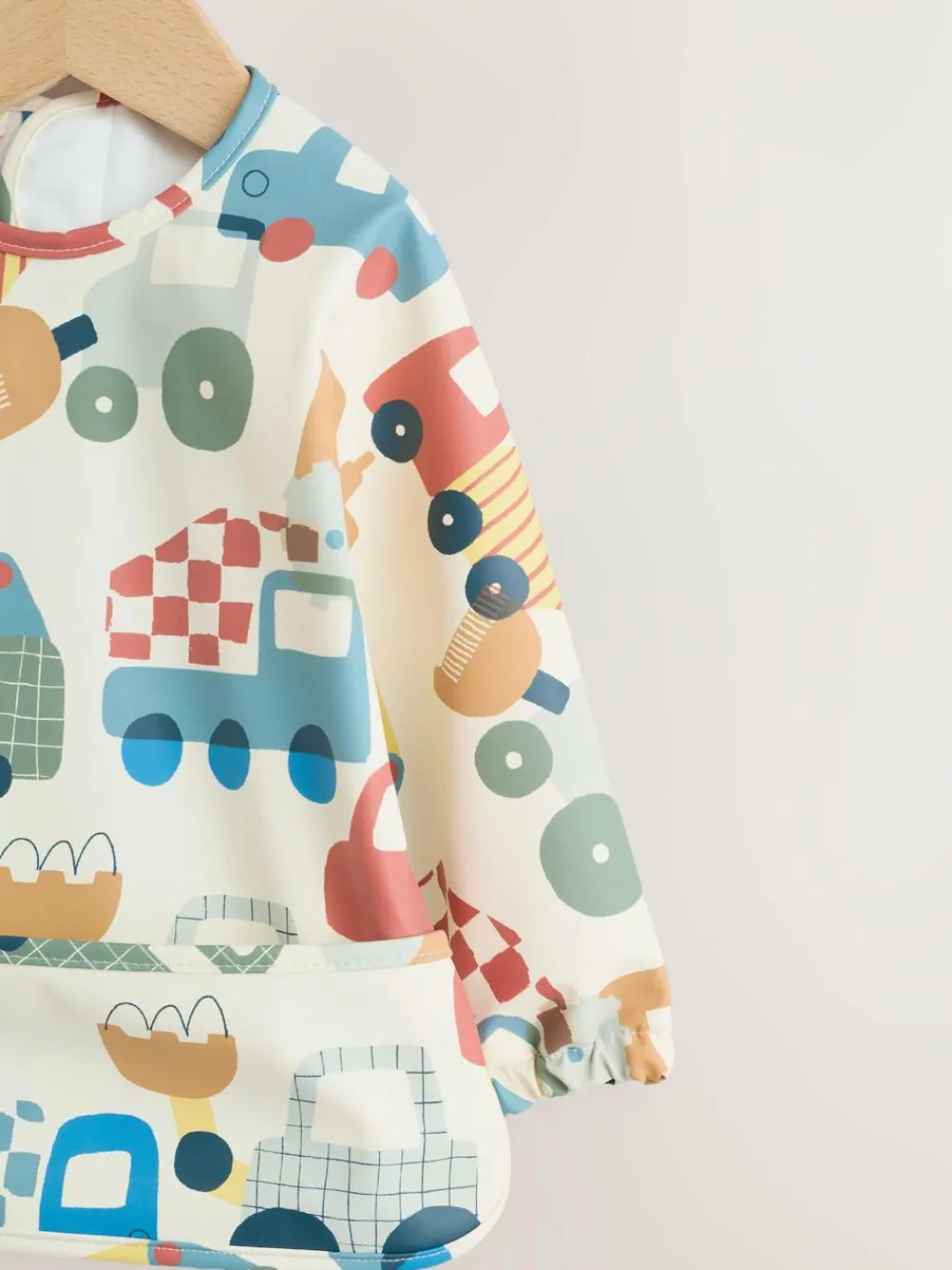 Sale Next Blue/Red Transport Weaning And Feeding Sleeved Bib