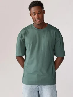 Next Essential Cotton T-Shirts Relaxed Fit 5 Pack^ Nightwear|Tops & T-Shirts