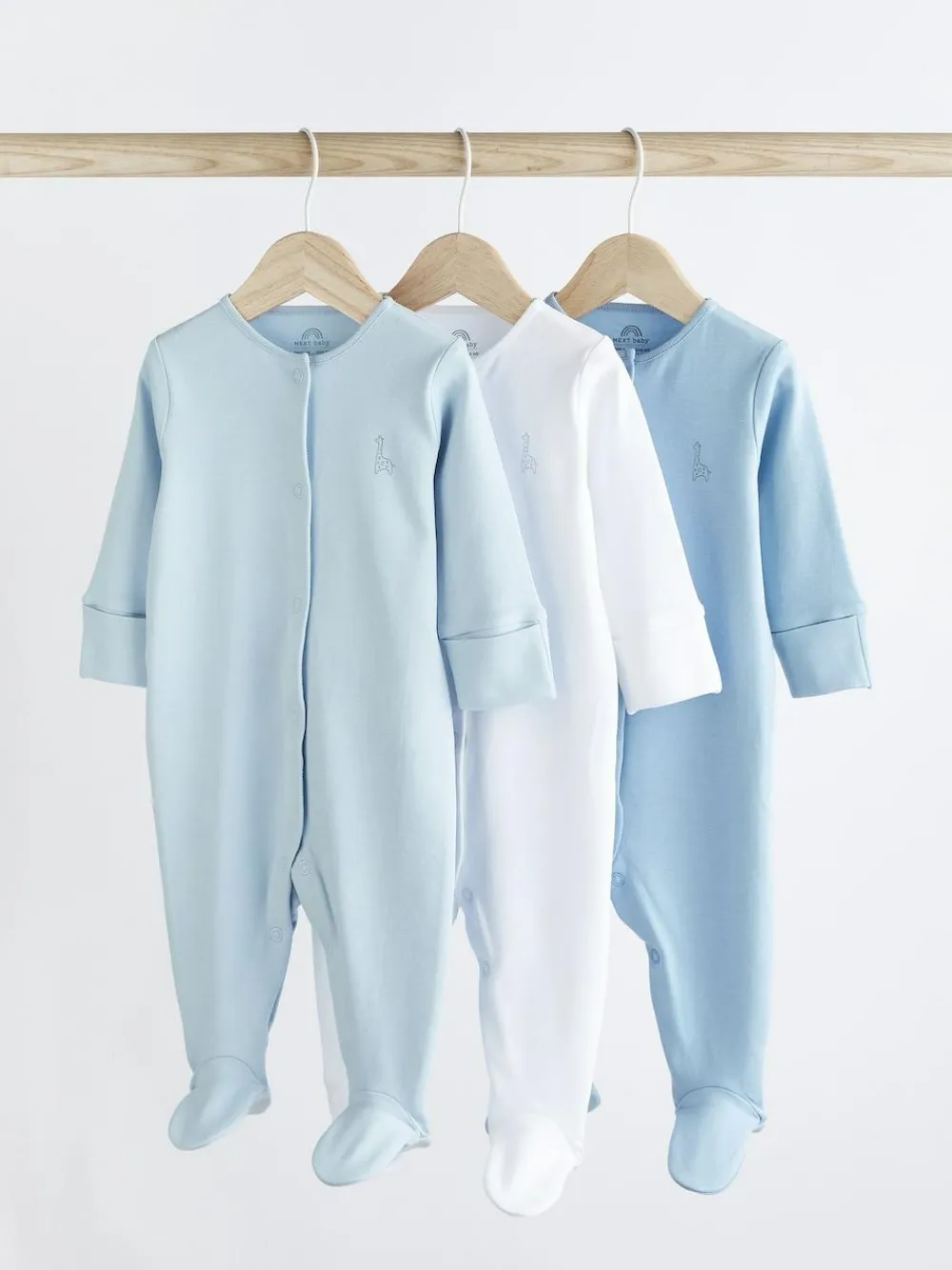 Next 3 Pack Baby Sleepsuits (0-2yrs)^BOY Multipacks|Nightwear