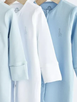 Next 3 Pack Baby Sleepsuits (0-2yrs)^BOY Multipacks|Nightwear