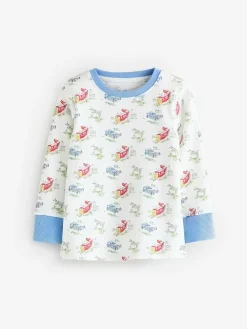 Hot Next Blue/White Cars Snuggle Pyjamas 3 Pack