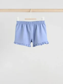 Next Blue/White Floral Baby Frill T-Shirt and Shorts Set 6 Piece (0mths-2yrs)^ Shorts|Tops