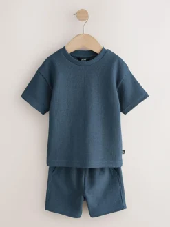 Next Short Sleeve T-Shirt and Shorts Set 2 Pack (3mths-7yrs)^BOY Sets & Co-Ords|Sets & Co-Ords