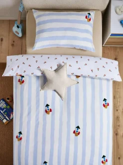 Next Blue/White Tufted Rocket Duvet Cover and Pillowcase Set