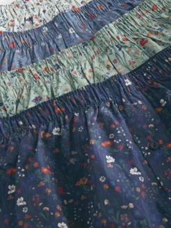 Next Blue/White/Green Floral 4 pack Woven Pure Boxers^ Underwear|Underwear