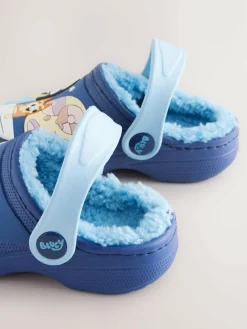 Next Bluey Navy Lined Slipper Clogs^BOY Nightwear