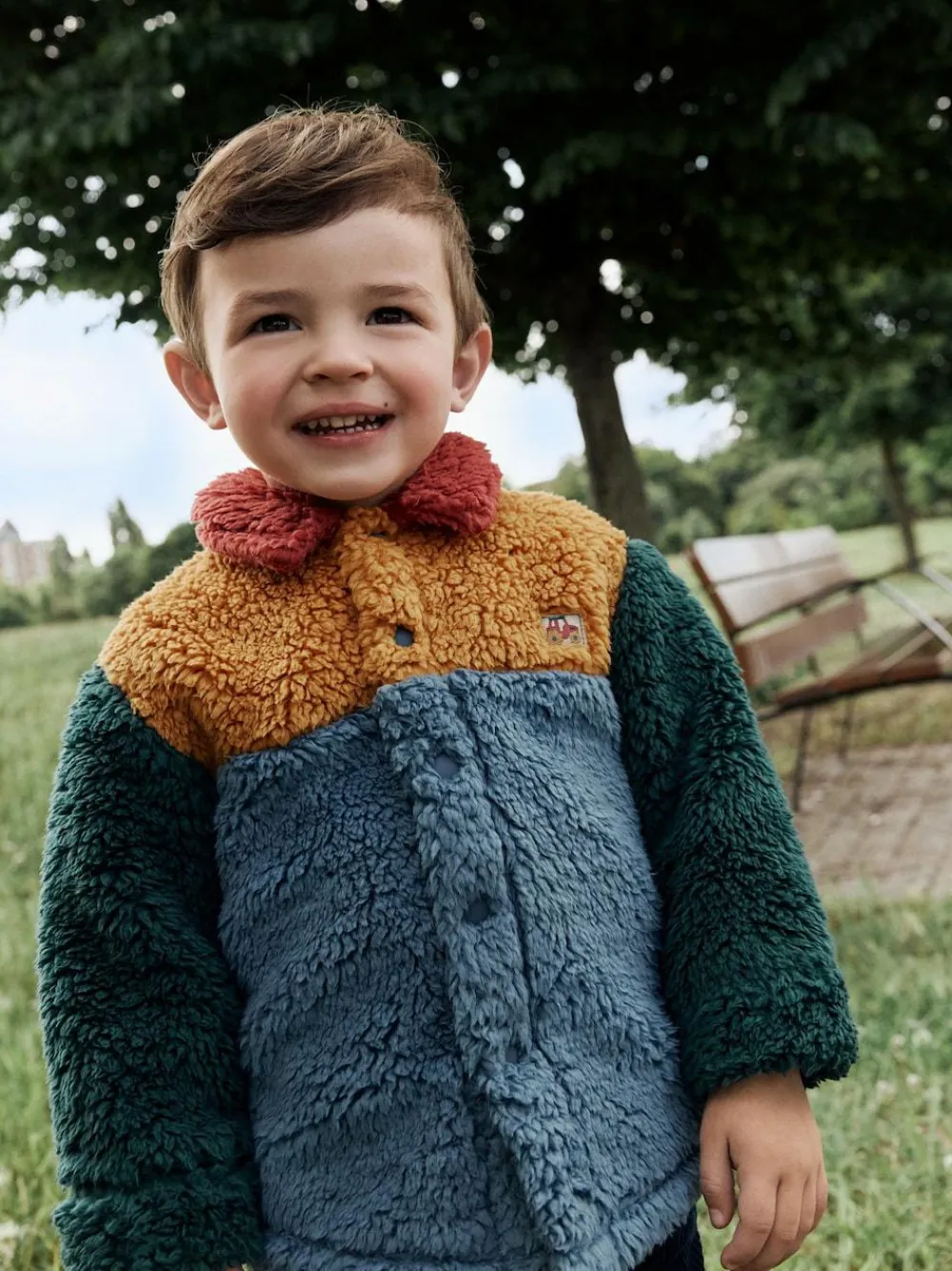 Next Borg Fleece Shacket (3mths-7yrs)^BOY Baby Winter Clothing|Sweatshirts & Hoodies