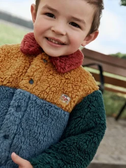 Next Borg Fleece Shacket (3mths-7yrs)^BOY Baby Winter Clothing|Sweatshirts & Hoodies