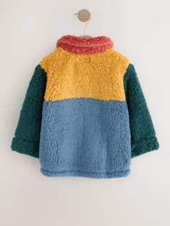 Next Borg Fleece Shacket (3mths-7yrs)^BOY Baby Winter Clothing|Sweatshirts & Hoodies