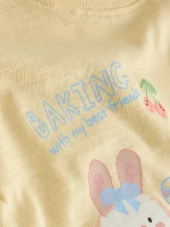 Outlet Next Blue/Yellow Top & Shorts Set 2 Pack (3mths-7yrs)