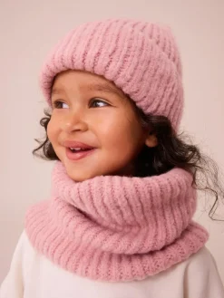 Sale Next Blush Pink Fluffy Beanie (1-16yrs)