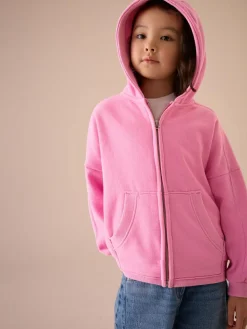 Online Next Blush Pink Zip Through Hoodie (3-16yrs)