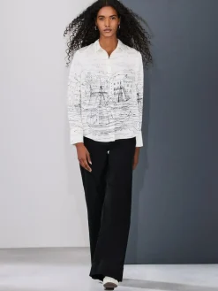 Discount Next Long Sleeve Shirt Boat Print