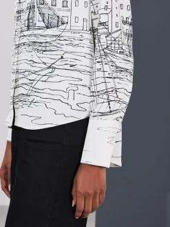 Discount Next Long Sleeve Shirt Boat Print