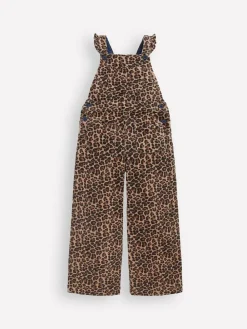 Boden Animal Leopard Frill Dungarees^ Rompers & Overalls|Jumpsuits & Playsuits