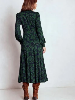 Clearance Boden Blue Ivy Smocked Midi Dress