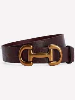 Sale Boden Brown Iris Snaffle-trim Leather Belt