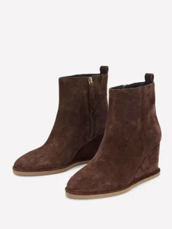 New Boden Brown Smart Wedge Boots