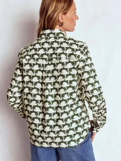 Sale Boden Sienna Cotton Shirt Green