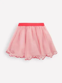 Discount Boden Pink Cherry Appliqué Tulle Skirt