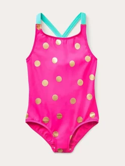 Boden Pink Cross Back Printed Swimsuit^ Swimwear|Swimwear