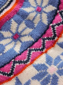 Sale Boden Pink Eleanor Fair Isle Jumper