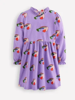 Best Boden Purple Blouson Sleeve Jersey Dress
