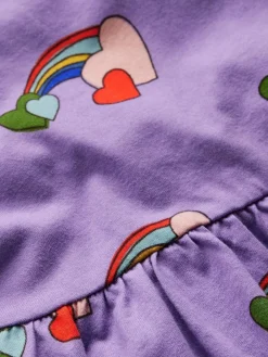 Best Boden Purple Blouson Sleeve Jersey Dress