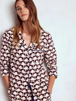 Boden Brushed Cotton Pyjama Shirt^Women Pyjamas