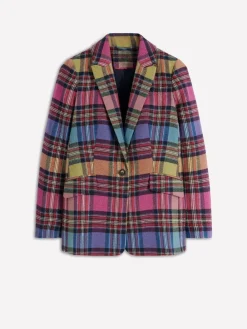 New Boden Red Woodbridge Check Blazer