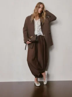 Next Forever Comfort® Leather Ruched Charm Ballet Flats^Women Flats