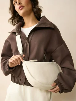 Outlet Next Bone Leather Sling Cross Body Bag