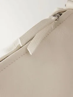 Outlet Next Bone Leather Sling Cross Body Bag