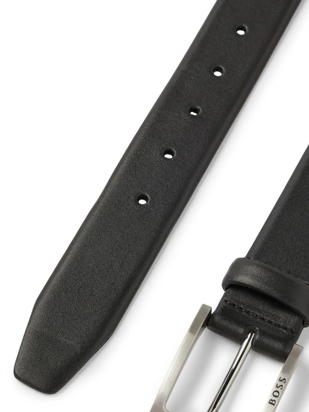 Outlet BOSS Black Barnabie Leather Belt