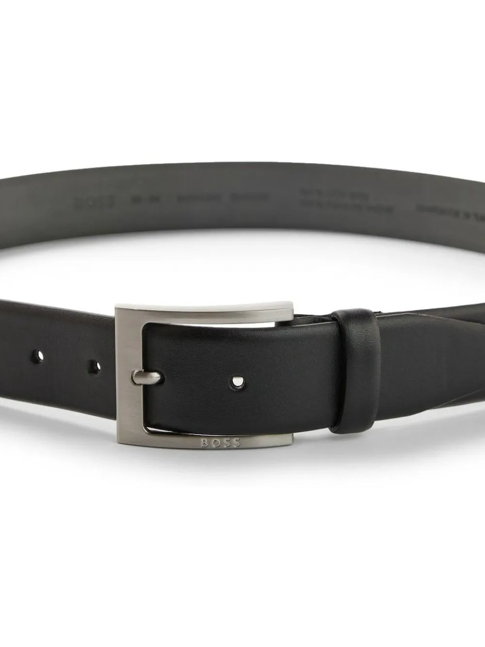 Outlet BOSS Black Barnabie Leather Belt
