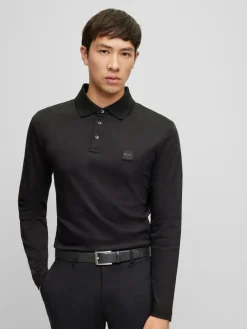 Outlet BOSS Black Barnabie Leather Belt