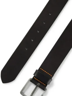 Online BOSS Baxton Leather Belt Black