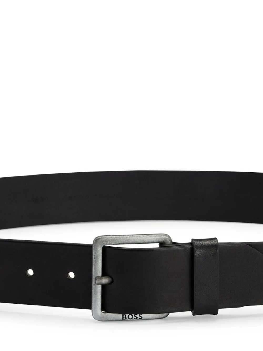 Online BOSS Baxton Leather Belt Black