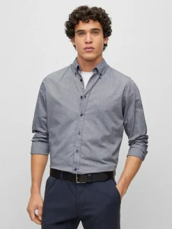 Online BOSS Baxton Leather Belt Black