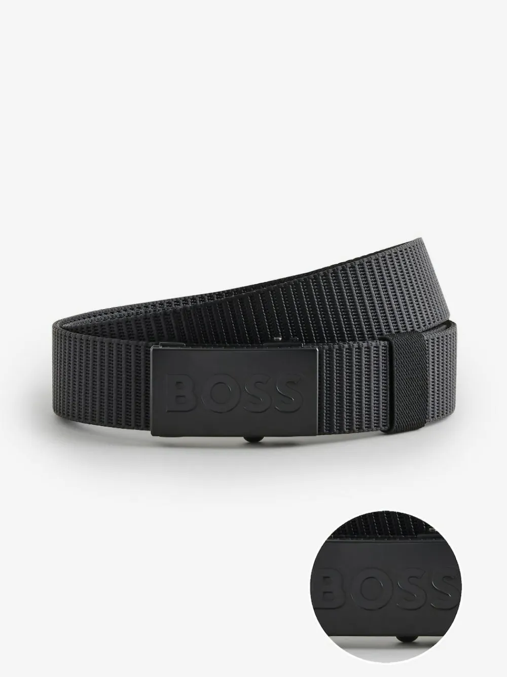 BOSS Black Bosper Tape Logo Belt^ Belts & Braces