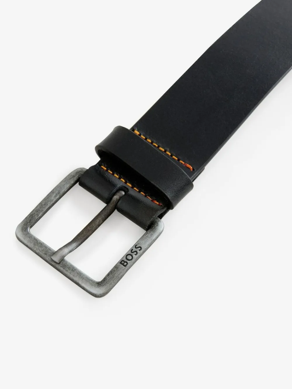 Best BOSS Logo Belt Black