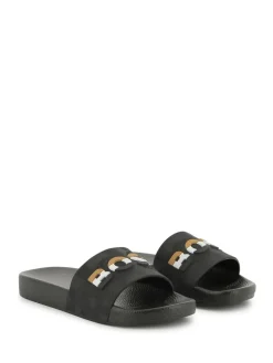 BOSS Black Logo Sliders With Touch Fastening^BOY Nightwear