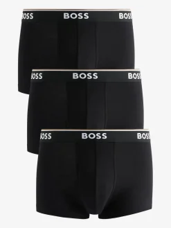 Clearance BOSS Black Power Stretch Cotton 3 Pack Boxers
